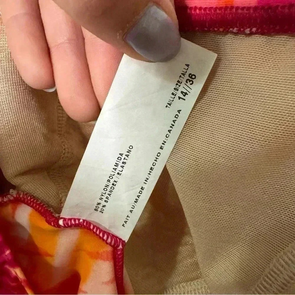 Vintage tropical beach girl y2k 90s one piece swim suit 6 - Picture 6 of 6